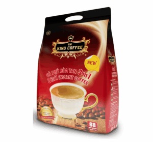 King-coffee-3in1-instant-Bag-88-sticks-x16gr-EV.png Cà Phê Hòa Tan 3IN1 KING COFFEE - Túi 88 gói x 16g