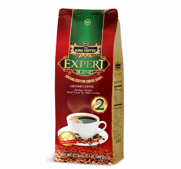 Cà Phê Rang Xay Expert Blend 2 KING COFFEE - Túi 500g