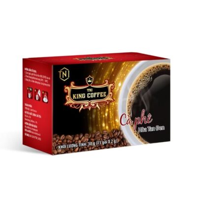 King coffee Pure black instant - Box 15 sachets x 2gr (E/V)