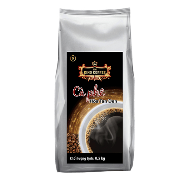 King-coffee-Pure-black-instant-Tui-500gr-VV.jpeg Cà Phê Hòa Tan Đen Thuần Khiết KING COFFEE - Túi 500gr